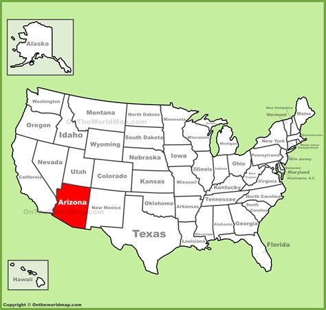 where is arizona state located.